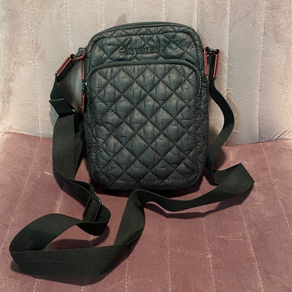 MZ Wallace Quilted Black Crossbody Bag